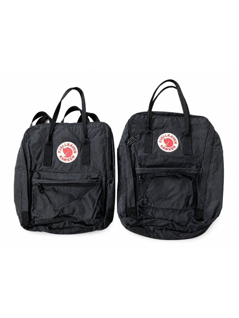 Fjallraven Backpack Set Of Two Black Kanken Classic Lot